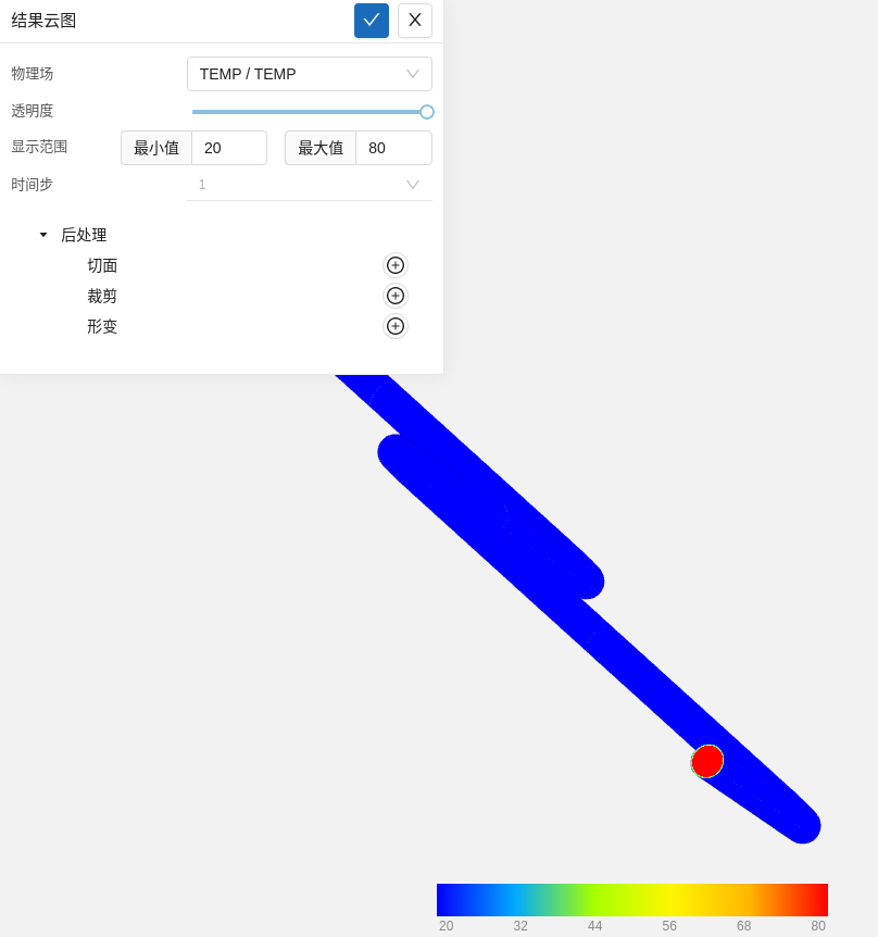 步骤十：物理场云图